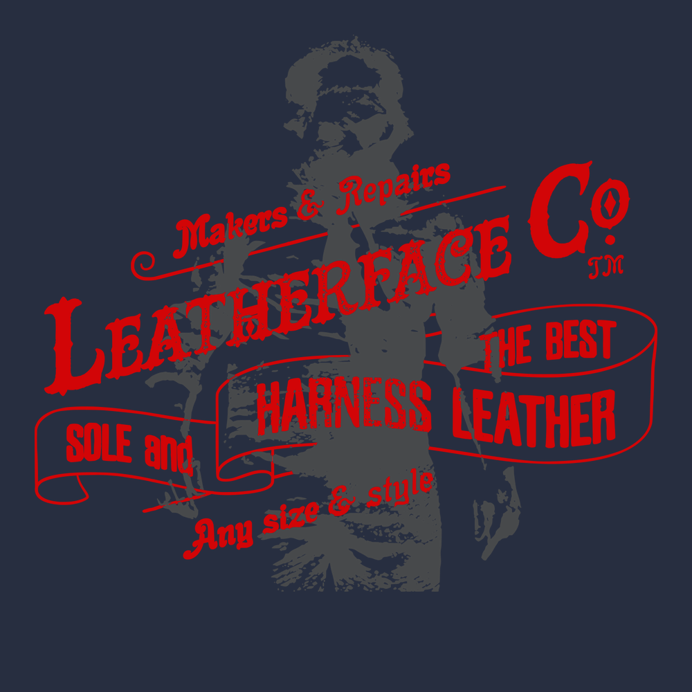 Leatherface Leather Co T-Shirt NAVY