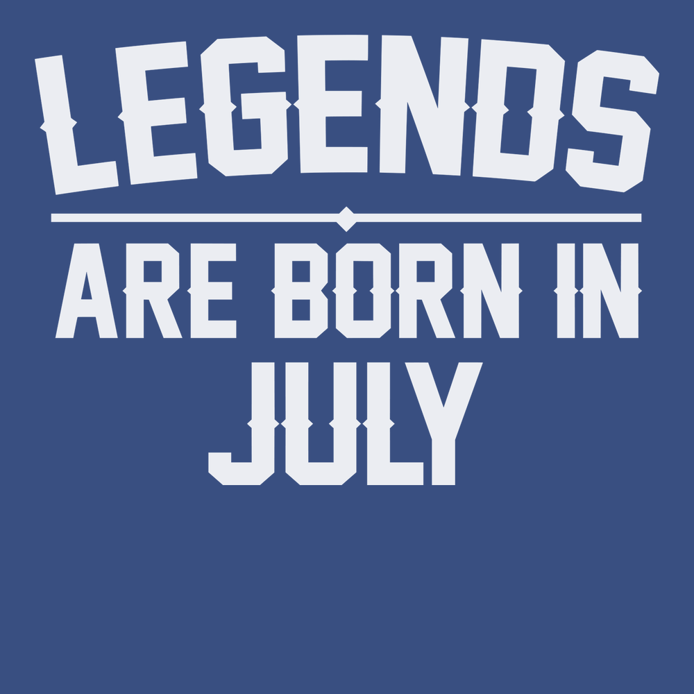 Legends Are Born In July T-Shirt BLUE