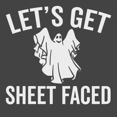 Let's Get Sheet Faced T-Shirt CHARCOAL