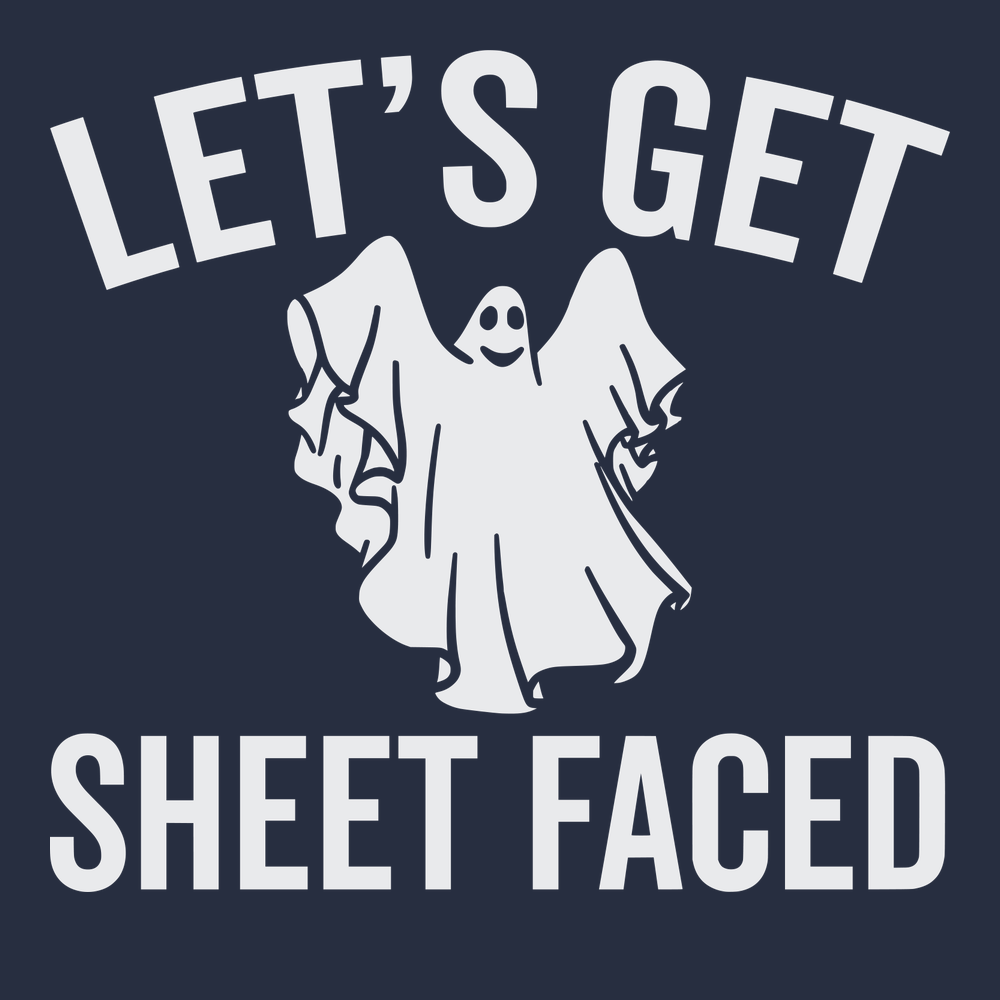 Let's Get Sheet Faced T-Shirt NAVY
