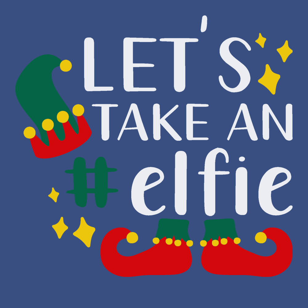 Let's Take An Elfie T-Shirt BLUE