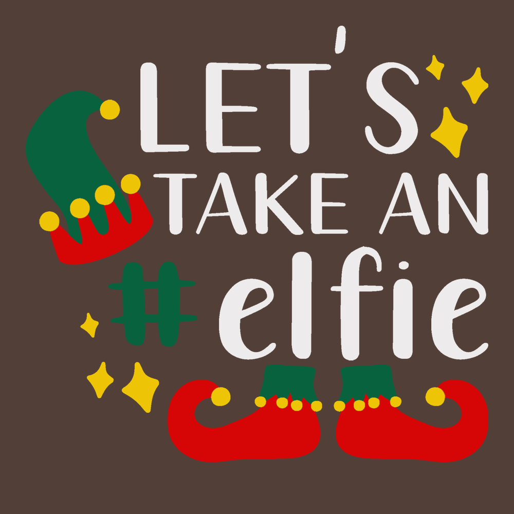 Let's Take An Elfie T-Shirt BROWN