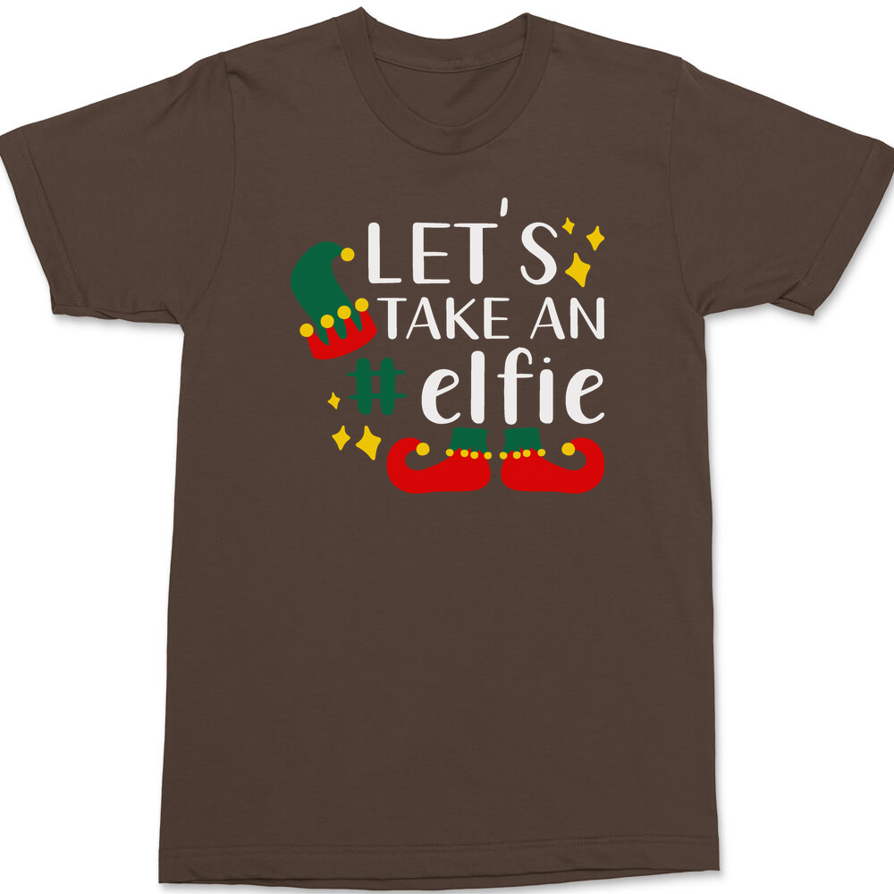 Let's Take An Elfie T-Shirt BROWN