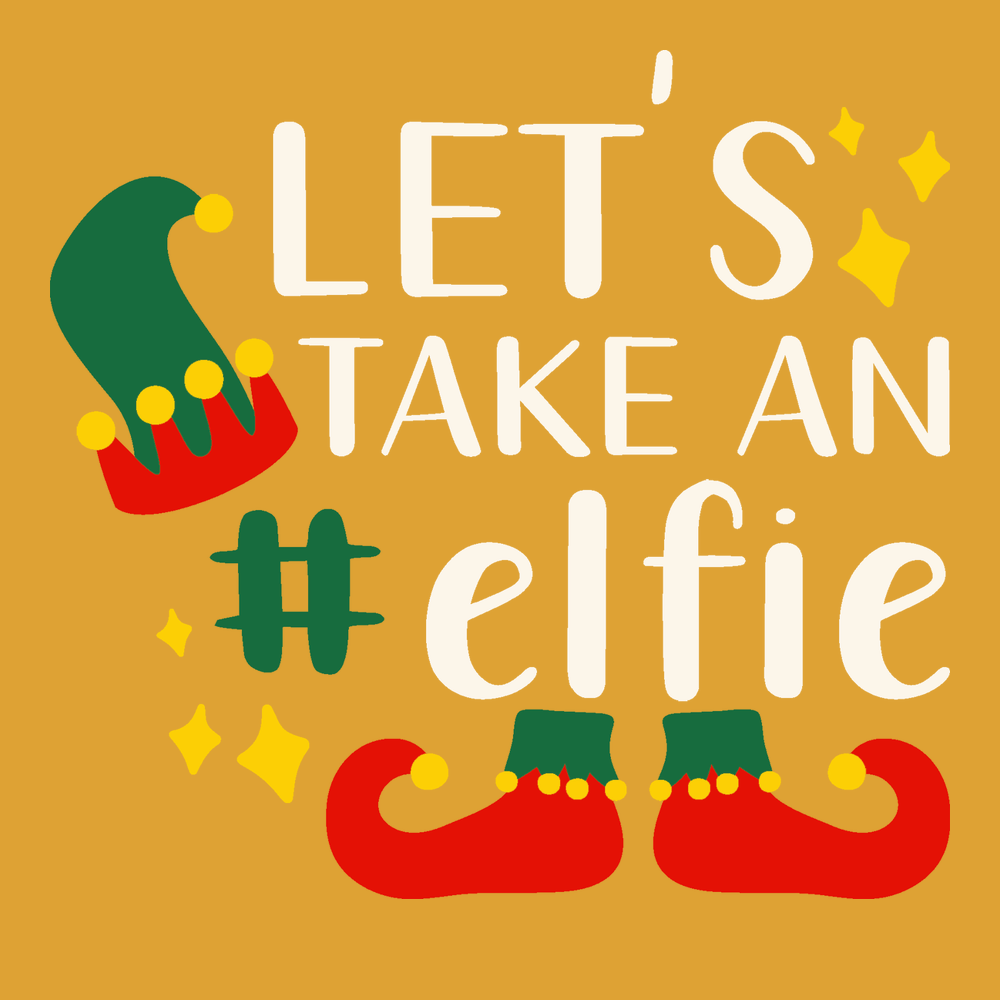 Let's Take An Elfie T-Shirt GOLD