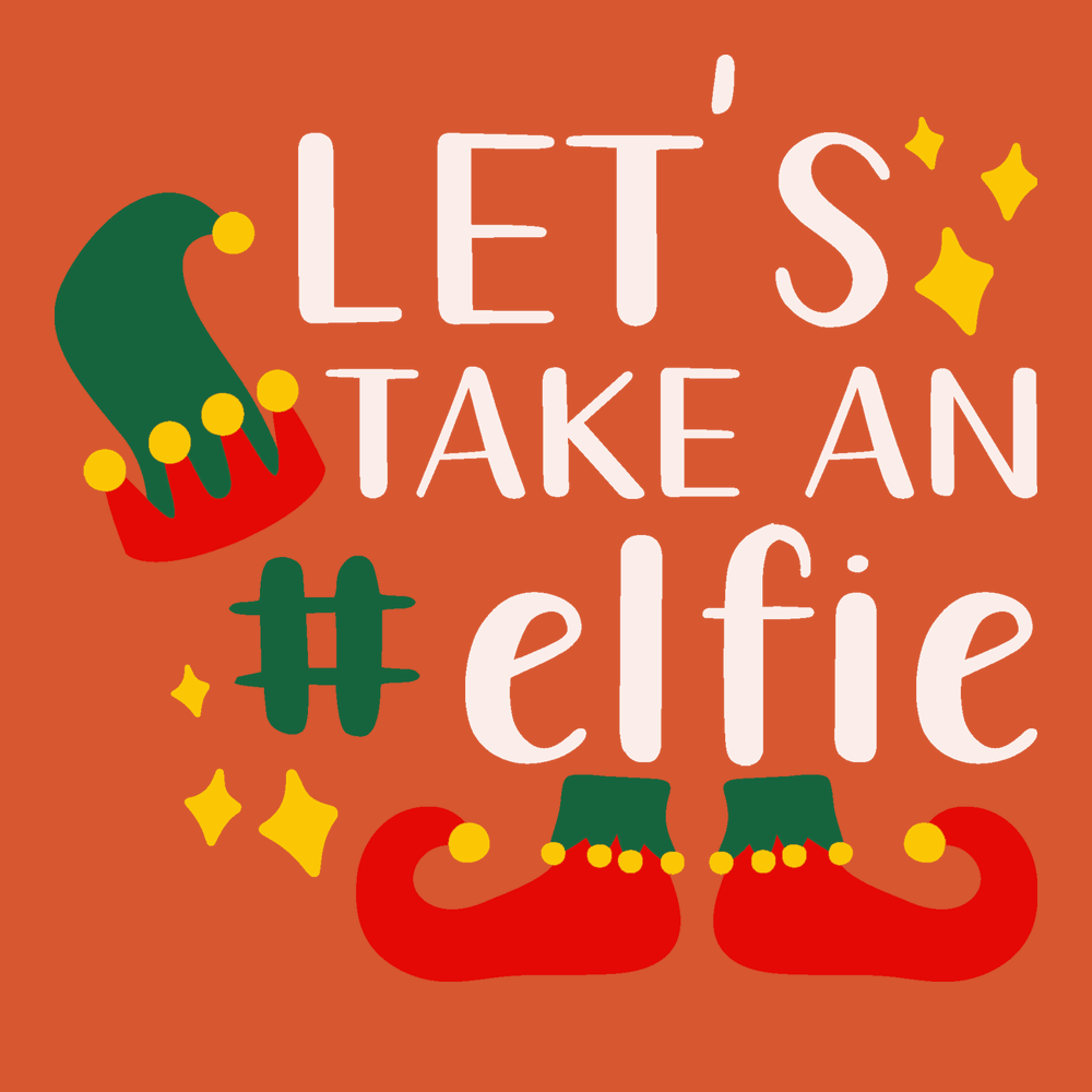 Let's Take An Elfie T-Shirt ORANGE