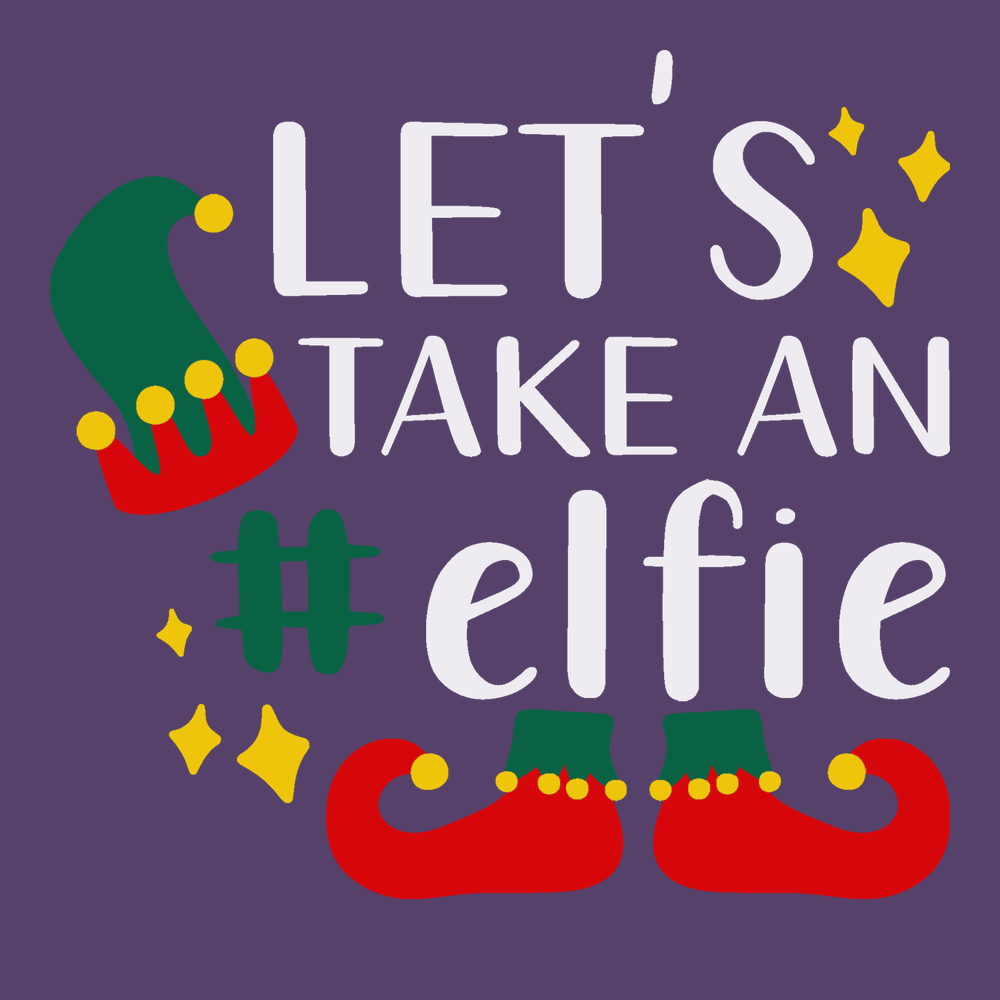 Let's Take An Elfie T-Shirt PURPLE