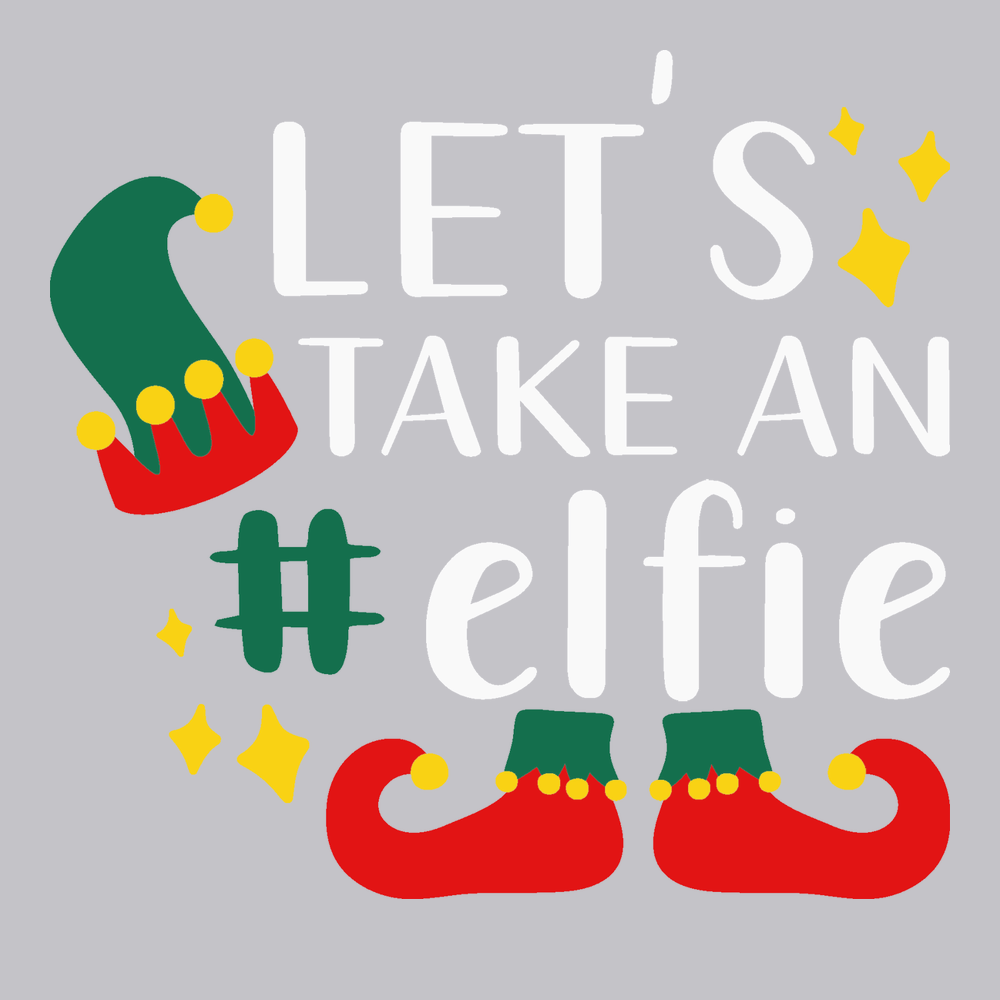 Let's Take An Elfie T-Shirt SILVER