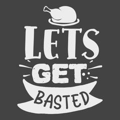 Lets Get Basted T-Shirt CHARCOAL