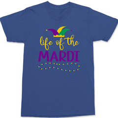 Life of the Mardi Gras T-Shirt BLUE