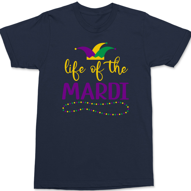 Life of the Mardi Gras T-Shirt NAVY