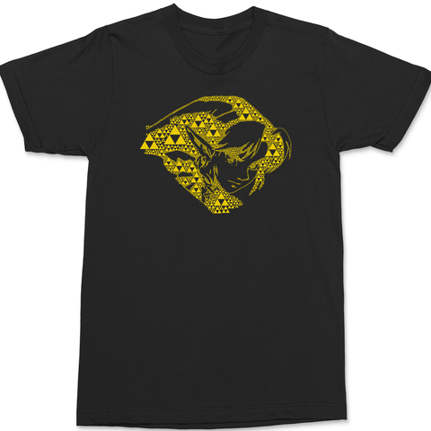 Link Fractal Mosaic T-Shirt BLACK
