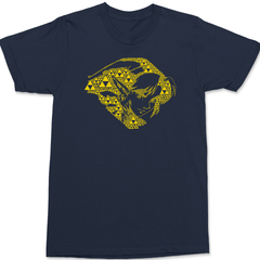 Link Fractal Mosaic T-Shirt Navy