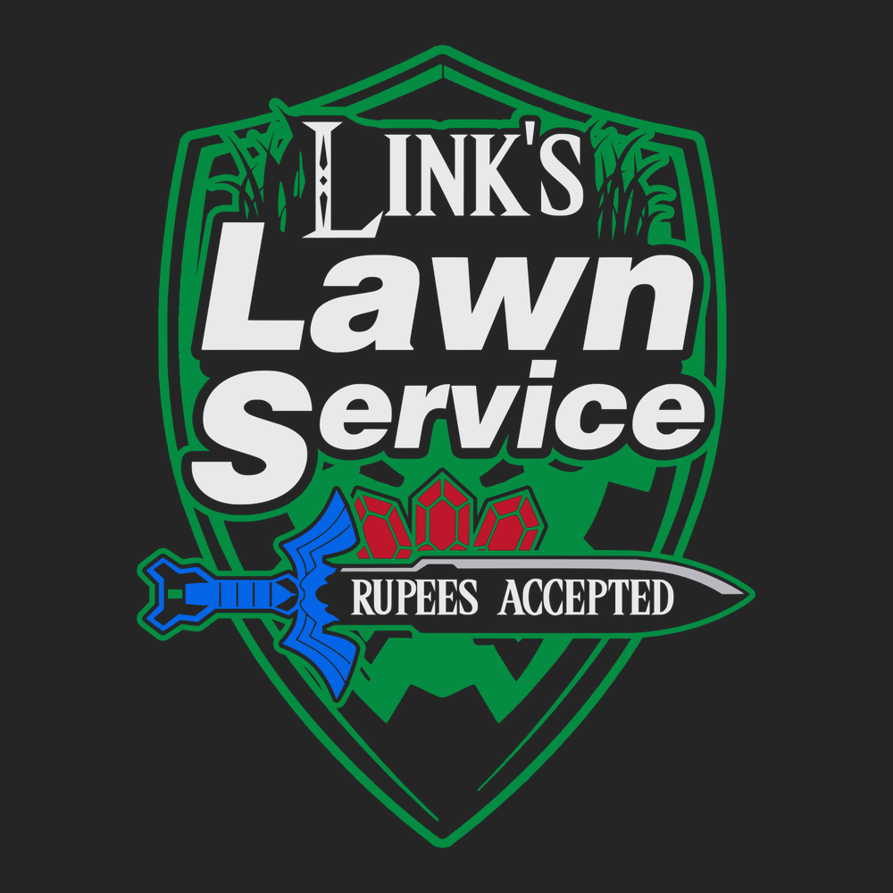 Links Lawn Service T-Shirt BLACK