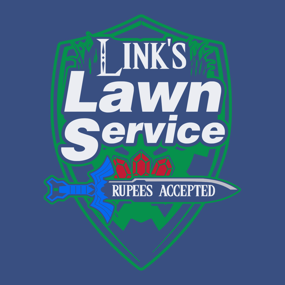 Links Lawn Service T-Shirt BLUE