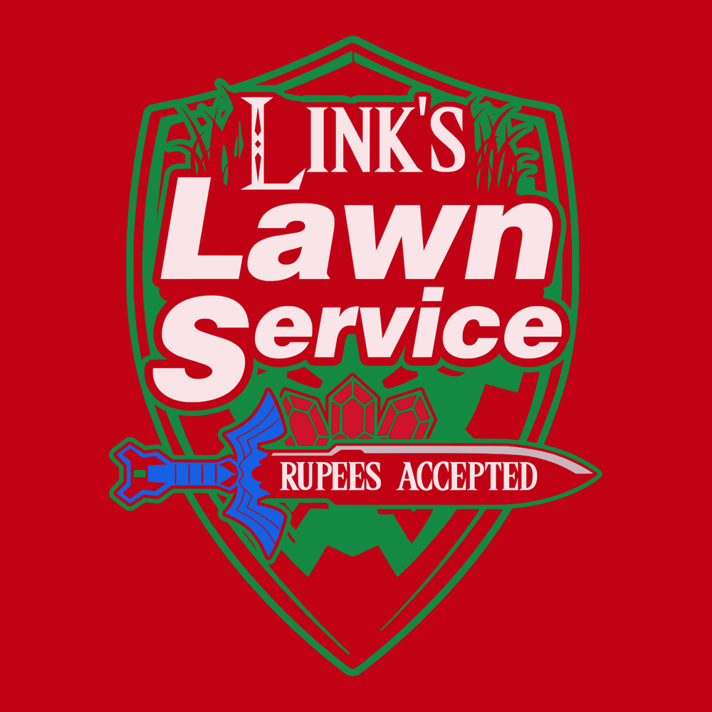 Links Lawn Service T-Shirt RED