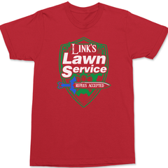 Links Lawn Service T-Shirt RED