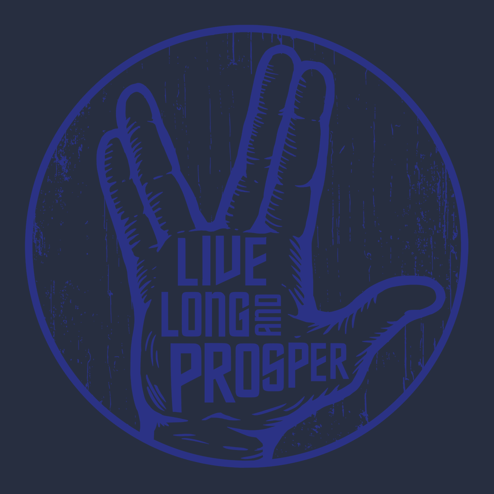 Live Long And Prosper T-Shirt NAVY
