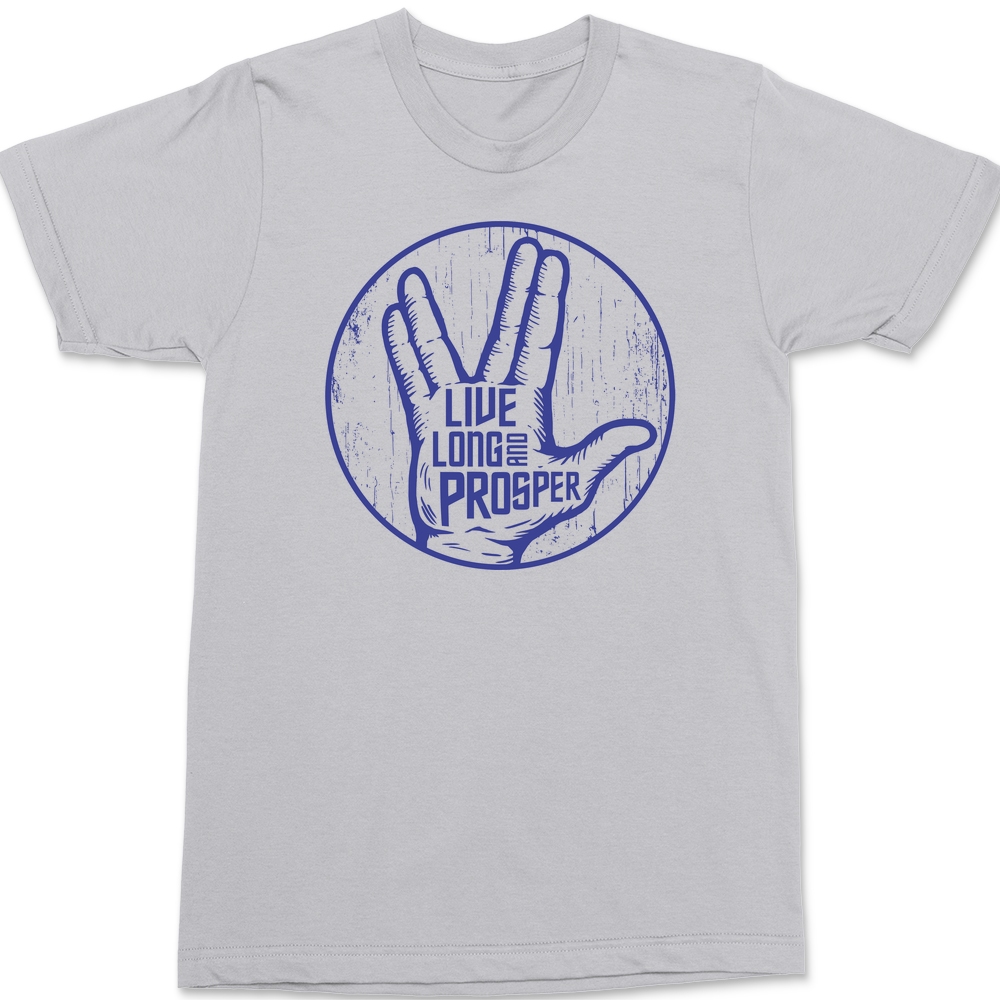 Live Long And Prosper T-Shirt SILVER