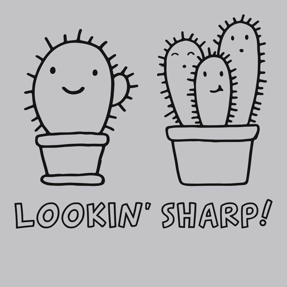 Lookin Sharp T-Shirt SILVER