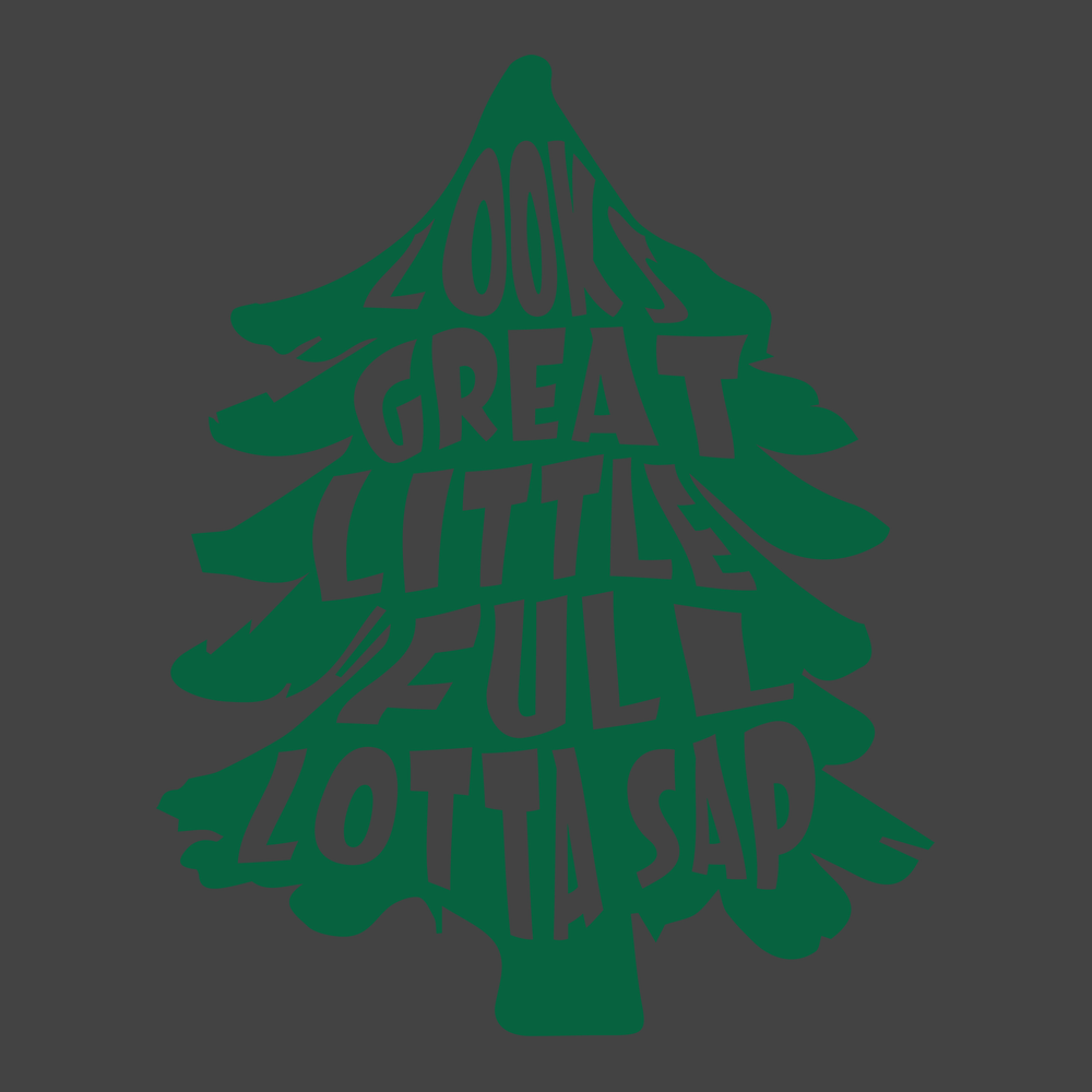 Looks Great Little Full Lotta Sap T-Shirt CHARCOAL