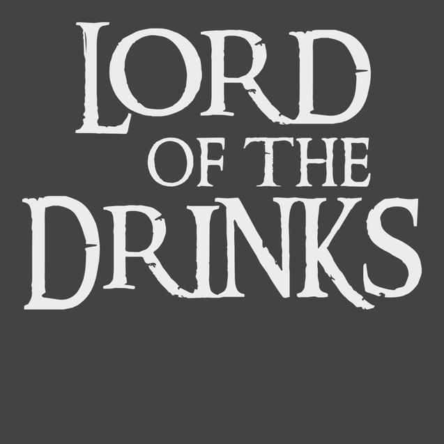 Lord Of The Drinks T-Shirt CHARCOAL