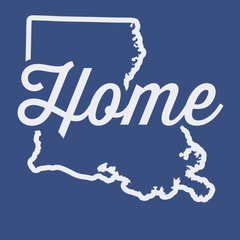 Louisiana Home T-Shirt BLUE