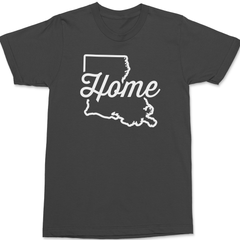 Louisiana Home T-Shirt CHARCOAL