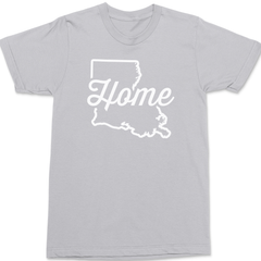 Louisiana Home T-Shirt SILVER
