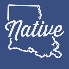Louisiana Native T-Shirt BLUE