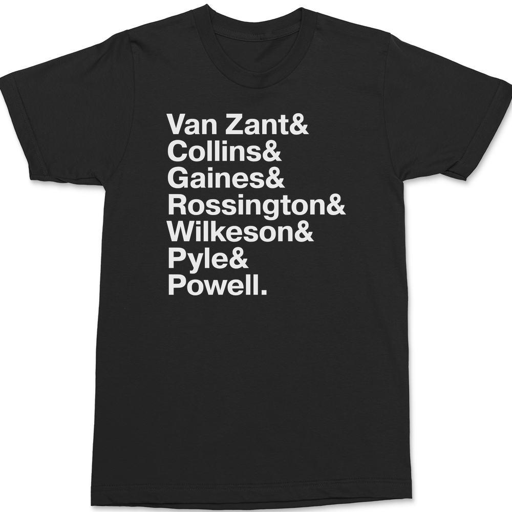 Lynyrd Skynyrd Names T-Shirt BLACK
