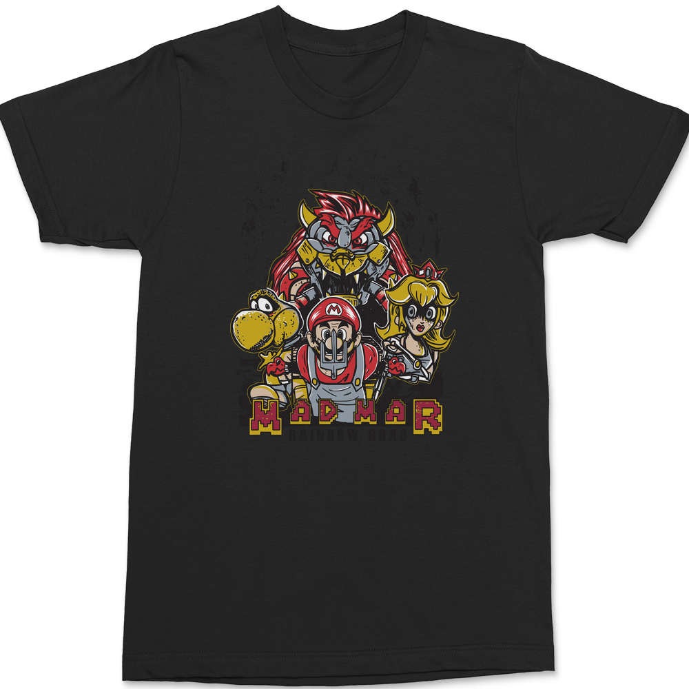 Mad Mar Rainbow Road T-Shirt BLACK