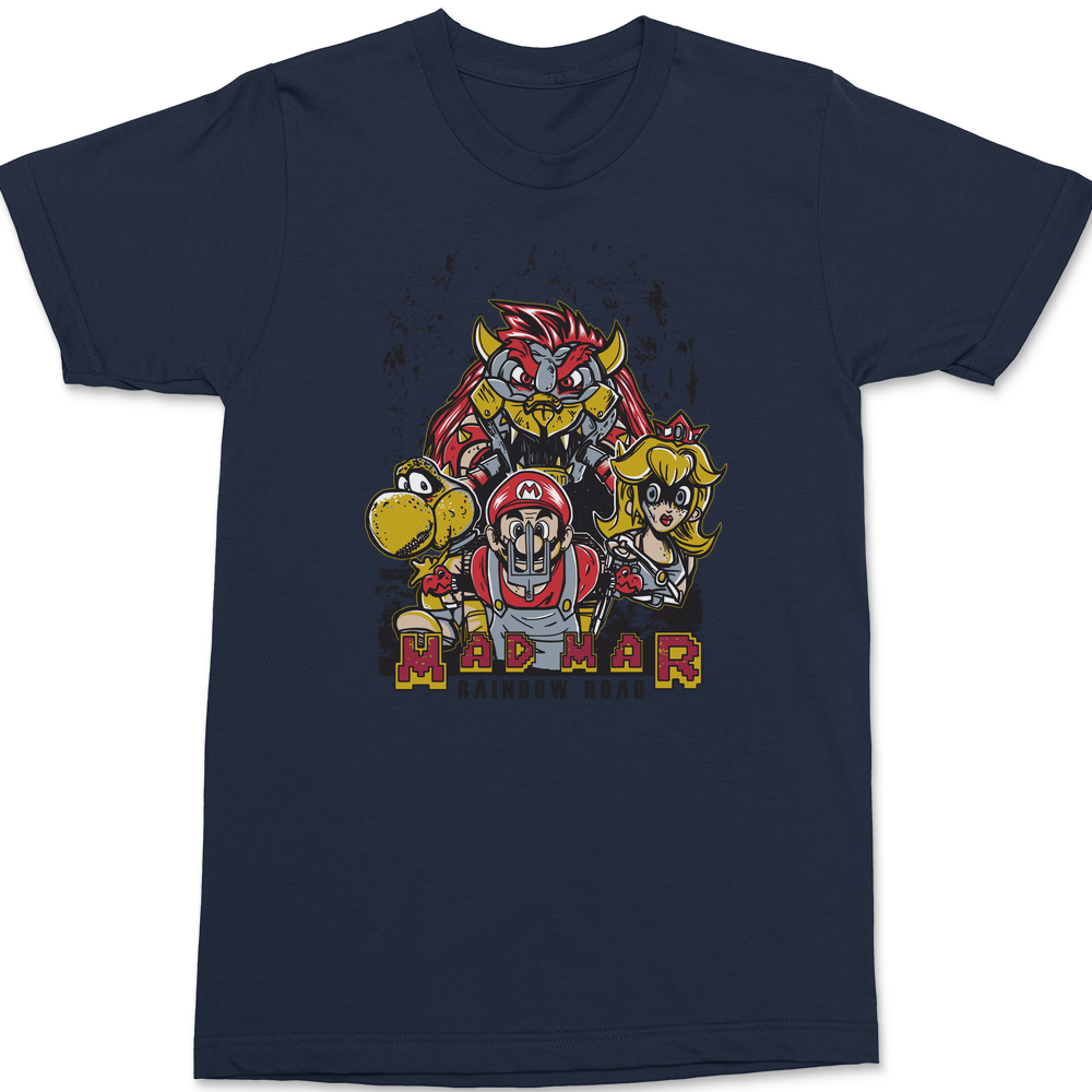 Mad Mar Rainbow Road T-Shirt NAVY