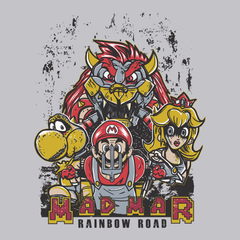 Mad Mar Rainbow Road T-Shirt SILVER