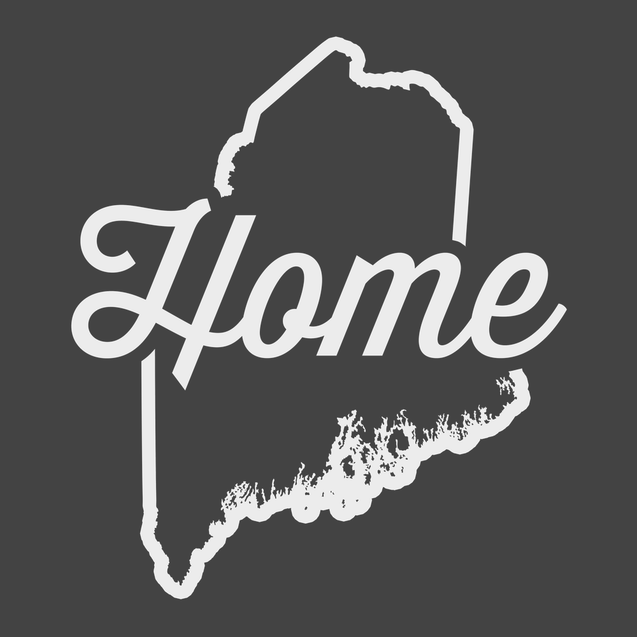 Maine Home T-Shirt CHARCOAL