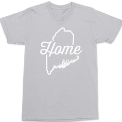 Maine Home T-Shirt SILVER