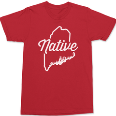 Maine Native T-Shirt RED