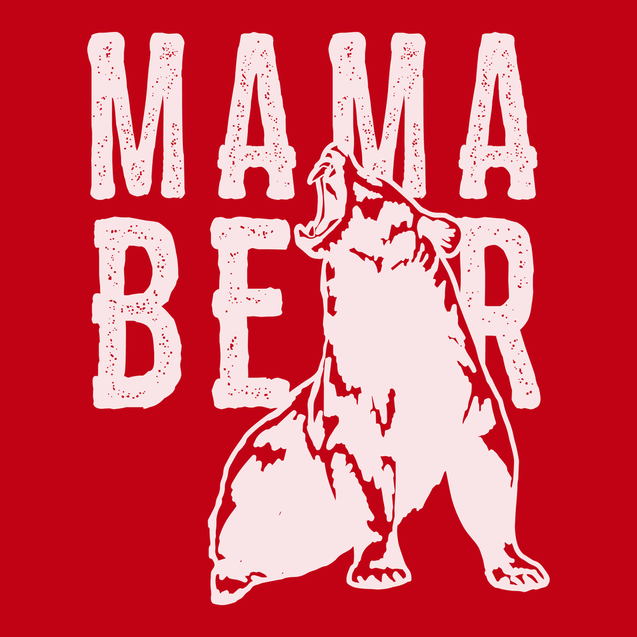 Mama Bear T-Shirt RED