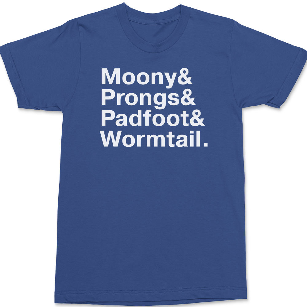 Marauders Map Names T-Shirt BLUE