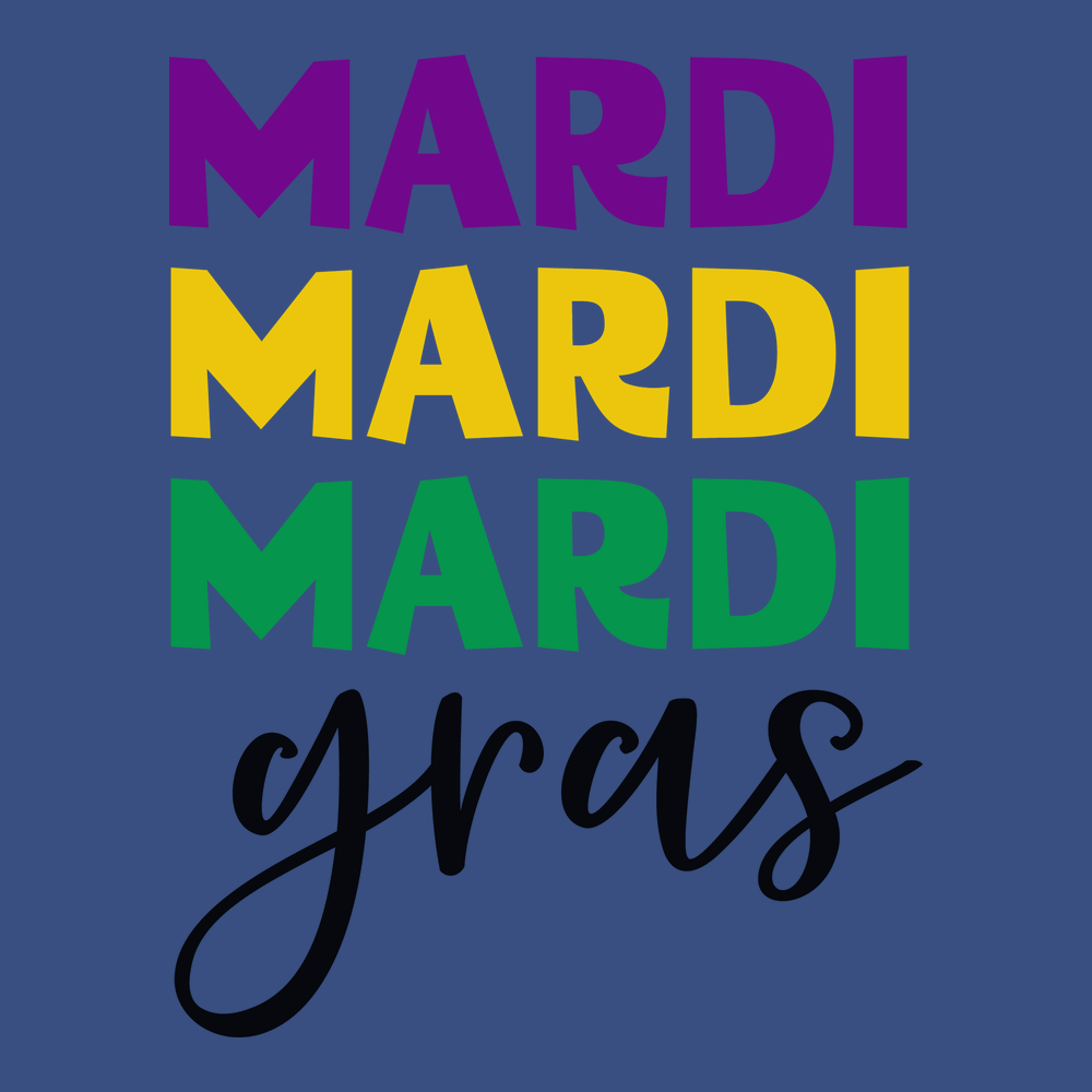 Mardi Gras Bold T-Shirt BLUE