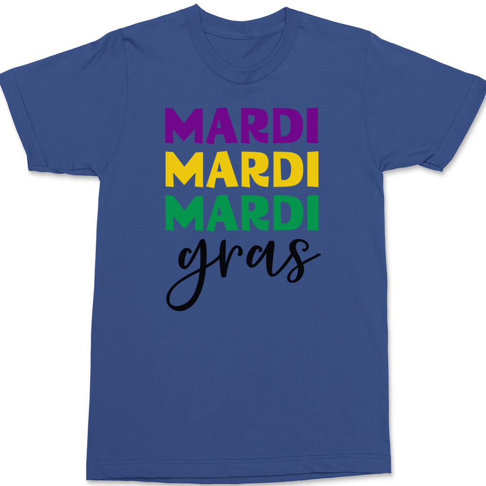 Mardi Gras Bold T-Shirt BLUE