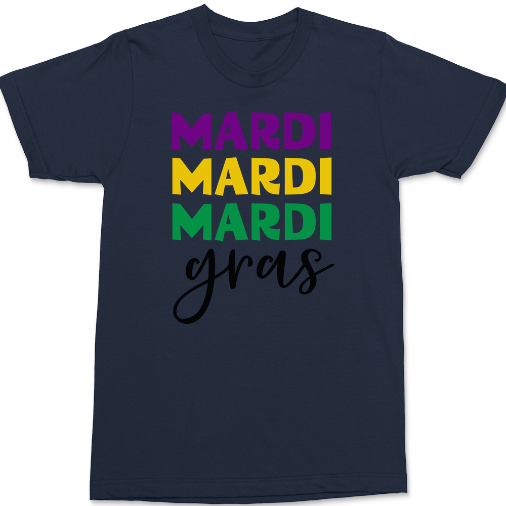 Mardi Gras Bold T-Shirt NAVY