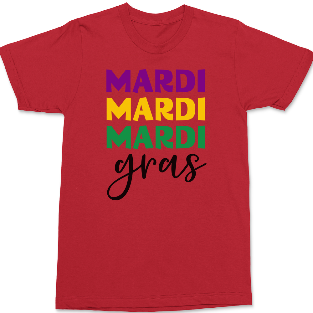 Mardi Gras Bold T-Shirt RED