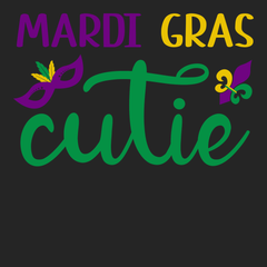 Mardi Gras Cutie T-Shirt BLACK