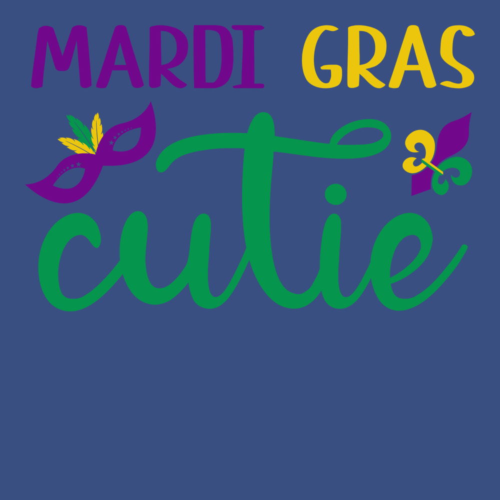 Mardi Gras Cutie T-Shirt BLUE