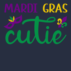 Mardi Gras Cutie T-Shirt NAVY