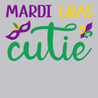 Mardi Gras Cutie T-Shirt SILVER