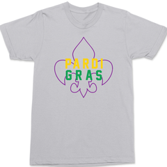 Mardi Gras Pardi Gras T-Shirt SILVER