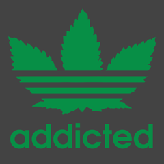 Marijuana Addicted T-Shirt CHARCOAL
