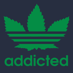 Marijuana Addicted T-Shirt NAVY