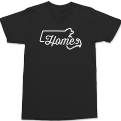 Massachusetts Home T-Shirt BLACK